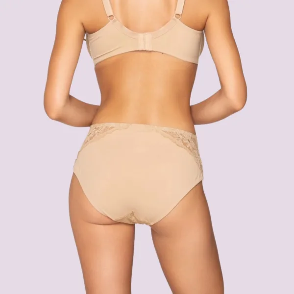 Luna Venus Γυναικείο Μπεζ εσώρουχο με δαντέλα hipster brief 25501 Beige