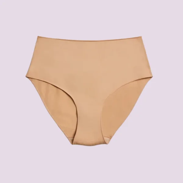 Ysabel Mora Basic γυναικείο κλασικό Σλιπ Βαμβακερό Maxi ψηλόμεσο μπεζ Beige 19642