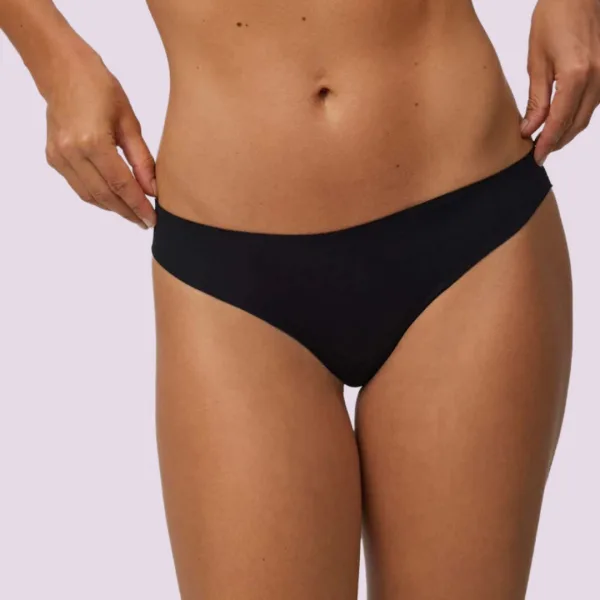 Ysabel Mora Basic Laser Cut Cotton Σλιπ Βαμβακερό Mini μαύρο Black 19660