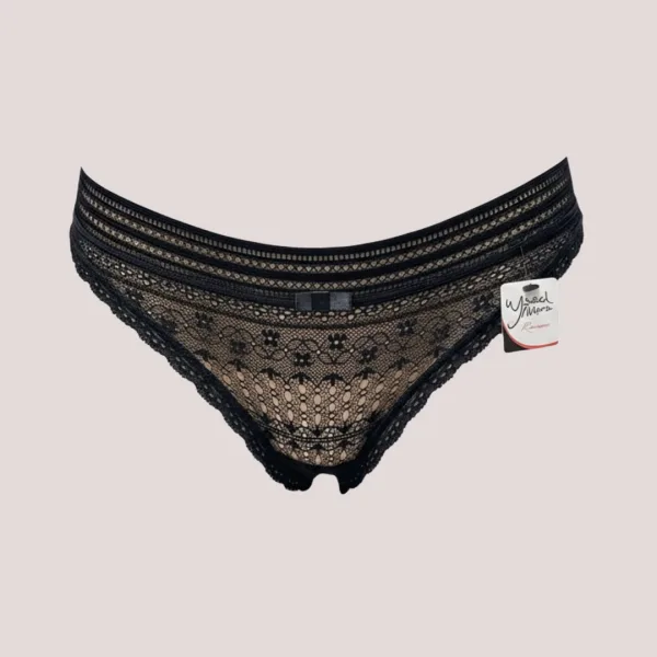 Ysabel Mora γυναικείο εσώρουχο Lace Mini Panty Σλίπ Μαύρο με δαντέλα πολυτελείας 19677