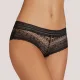 Ysabel Mora γυναικείο εσώρουχο Culotte Σλίπ Μαύρο με δαντέλα πολυτελείας 19680