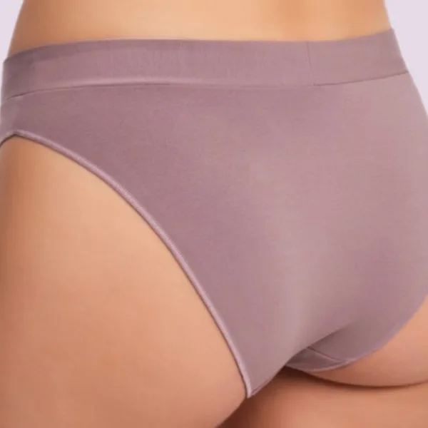 Dreams Γυναικείο μαύρο εσώρουχο κανονικό Ψηλόμεσο με μπάσκα για κάλυψη κοιλιάς Micro Modal 689  black