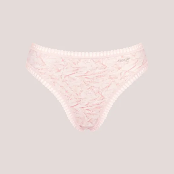 Sloggi Γυναικεία Βαμβακερά εσώρουχα Σλιπ tai 3τεμ Οικονομική Συσκευασία Go Crush High Leg 10219672.M005/R5