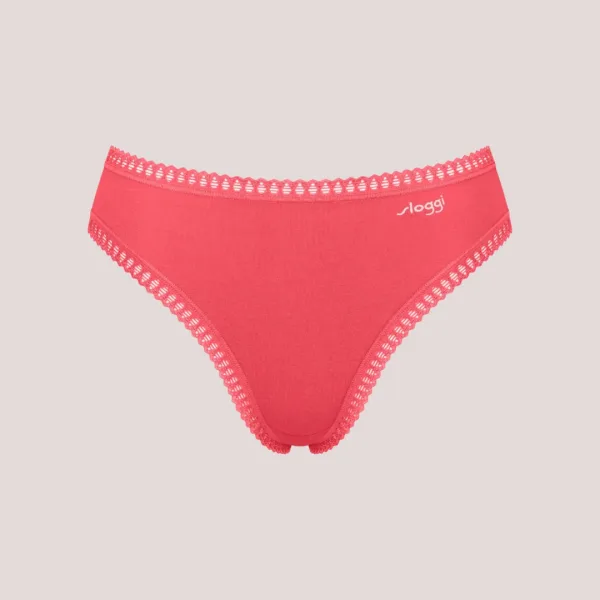 Sloggi Γυναικεία Βαμβακερά εσώρουχα Σλιπ tai 3τεμ Οικονομική Συσκευασία Go Crush High Leg 10219672.M005/R5