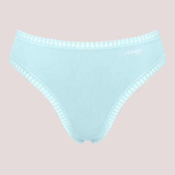 Sloggi Γυναικεία Βαμβακερά εσώρουχα Σλιπ tai 3τεμ Οικονομική Συσκευασία Go Crush High Leg 10219672.M007/B5