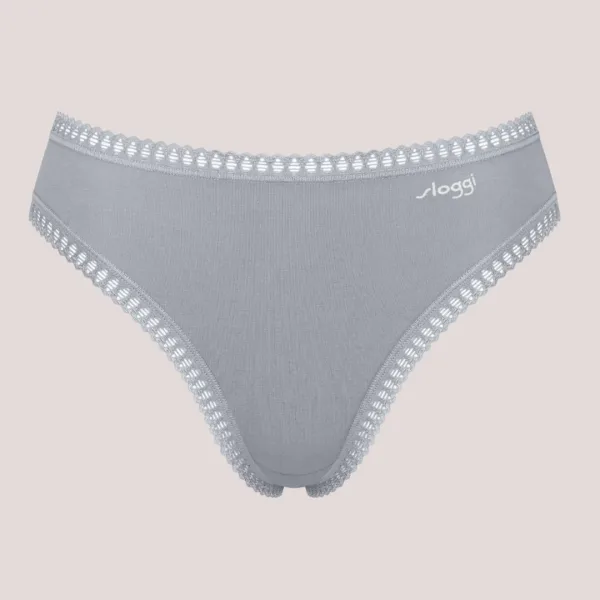 Sloggi Γυναικεία Βαμβακερά εσώρουχα Σλιπ tai 3τεμ Οικονομική Συσκευασία Go Crush High Leg 10219672.V022/V4