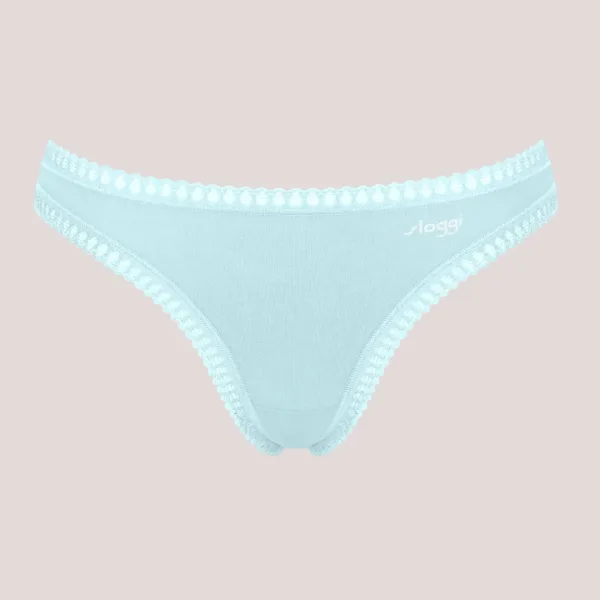 Sloggi Γυναικεία Βαμβακερά εσώρουχα Σλιπ String 3τεμ Οικονομική Συσκευασία Go Crush 10219704.M007/B5