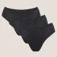 Sloggi  GO Daily Cotton Γυναικεία βαμβακερά Tai Σλιπ 3 Τεμάχια Μαύρο 10222331 0004