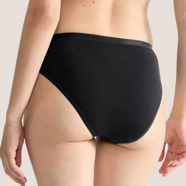 Sloggi  GO Daily Cotton Γυναικεία βαμβακερά Tai Σλιπ 3 Τεμάχια Μαύρο 10222331 0004