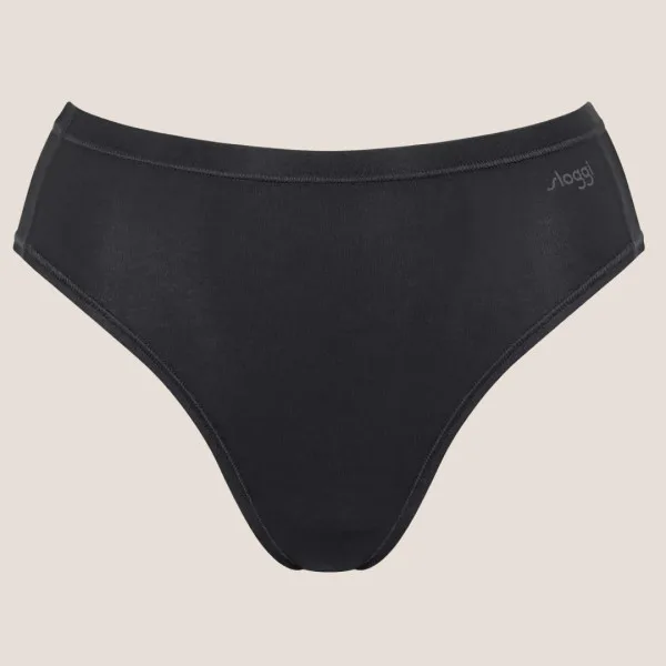 Sloggi  GO Daily Cotton Γυναικεία βαμβακερά Tai Σλιπ 3 Τεμάχια Μαύρο 10222331 0004