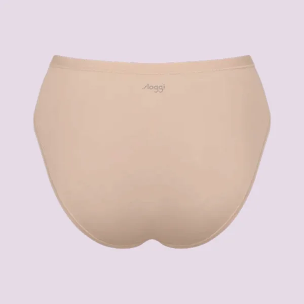 Sloggi  GO Daily Cotton Γυναικεία βαμβακερά Tai Σλιπ 3 Τεμάχια Μπεζ 10222331 00LZ/LZ