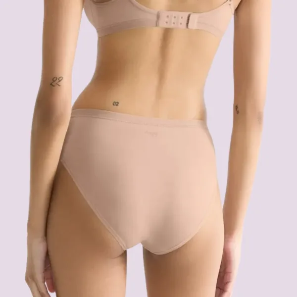 Sloggi  GO Daily Cotton Γυναικεία βαμβακερά Tai Σλιπ 3 Τεμάχια Μπεζ 10222331 00LZ/LZ