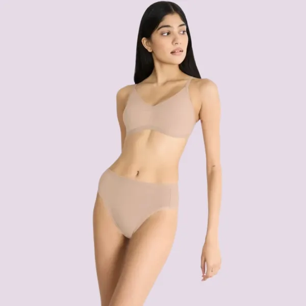 Sloggi  GO Daily Cotton Γυναικεία βαμβακερά Tai Σλιπ 3 Τεμάχια Μπεζ 10222331 00LZ/LZ