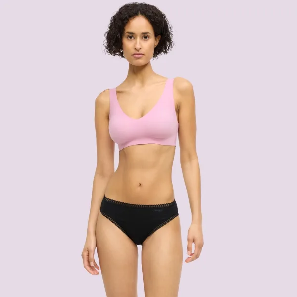 Sloggi Γυναικεία Βαμβακερά εσώρουχα Σλιπ tai 3τεμ Οικονομική Συσκευασία Go Crush High Leg 10219672 0004