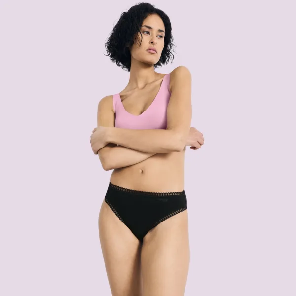 Sloggi Γυναικεία Βαμβακερά εσώρουχα Σλιπ tai 3τεμ Οικονομική Συσκευασία Go Crush High Leg 10219672 0004