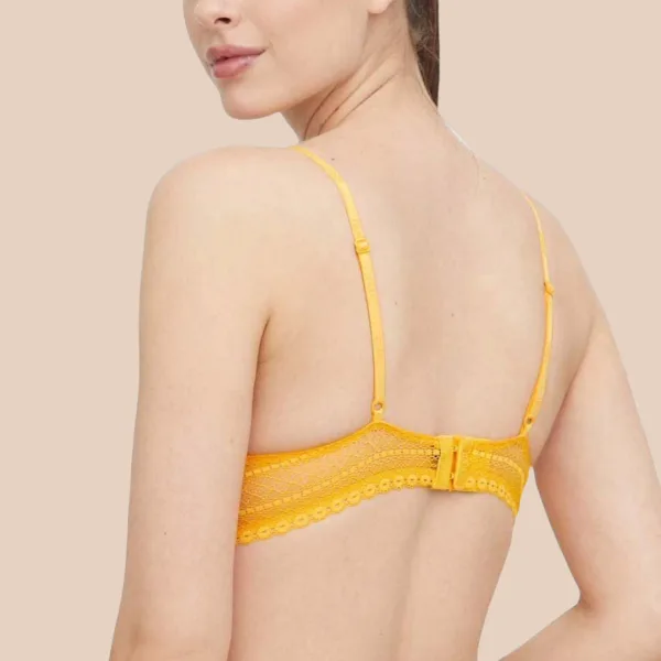 DKNY Γυναικείο Bralette με δαντέλα Κϊτρινο χωρίς μπανέλα DK4511 Yellow Table Tops Lace DKNY Γυναικείο Bralette με δαντέλα Κϊτρινο χωρίς μπανέλα DK4511 Yellow Table Tops Lace
