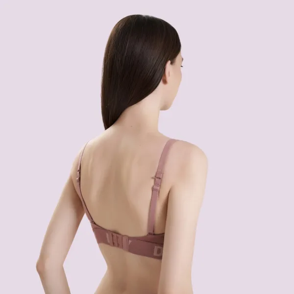 DKNY Wirefree Push Up Bra Αθλητικό Σουτιέν Χωρίς Μπανέλα με Ενίσχυση Rosewood DK4518/I638Y