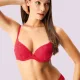 Dorina Sonia Γυναικεία Σουτιέν Push up 1+1 δώρο Κόκκινο-Μαύρο D17256LA052-2X0314