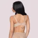 Luna Melody Γυναικείο Σουτιέν Μπεζ Beige για Mεγάλο Στήθος με Μπανέλα Χωρίς Ενίσχυση με Δαντέλα  Συλλογή 14244 Full Cover