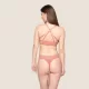 Luna Γυναικείο Bralette με κούμπωμα μπροστά  Ροζ Pink με δαντέλα Summer Collection 2024 Συλλογή 16501