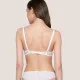 Luna Γυναικείο Σουτιέν Λευκό White Push Up  με Μπανέλα και Ελαφρυά Ενίσχυση  φαντασική δαντέλα 16700 Sylvie 