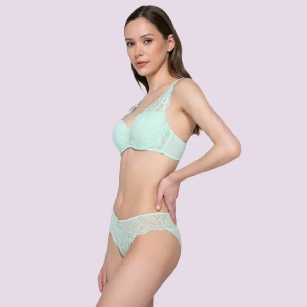 Luna Orchidea Γυναικείο Super Push-Up Σουτιέν Mint Πράσινο ανοιχτό Προσθέτει 1 1/2 Μέγεθος 14090 