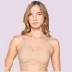Luna Γυναικείο Μπεζ Beige Σουτιέν sports μπουστάκι αμπάνελο για στήριξη & κούμπωμα στο πίσω μέρος 5400 