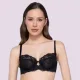 Luna Venus Γυναικείο Μαύρο Σουτιέν balconette με δαντέλα χωρίς ενίσχυση & για μεγάλο στήθος  C & D Cup 15500