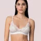Milena by Paris Γυναικείο Μπουστάκι Λευκό Bralette από Δαντέλα με Κούμπωμα 010179 Milena by Paris Γυναικείο Μπουστάκι Λευκό Bralette από Δαντέλα με Κούμπωμα 010179