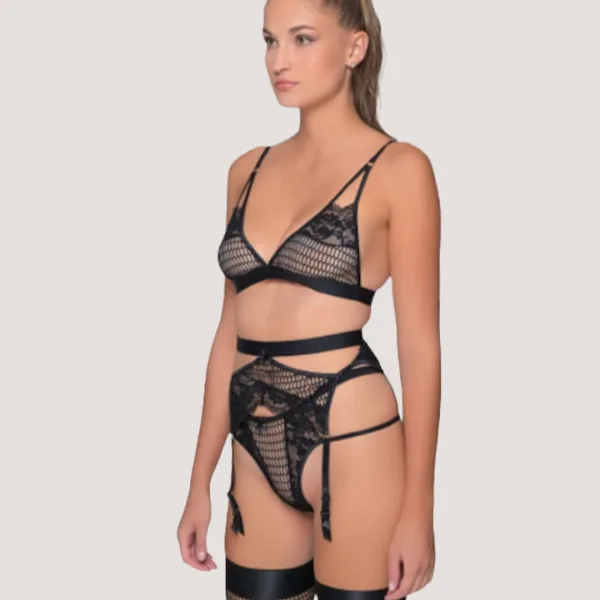 Milena by Paris Γυναικείο sexy Bralette Lace Σουτιέν Μαύρο με δαντέλα και δίχτυ!!! 010182 Black Milena by Paris Γυναικείο sexy Bralette Lace Σουτιέν Μαύρο με δαντέλα και δίχτυ!!! 010182 Black