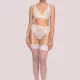 Milena by Paris Γυναικείο Λευκό Bralette με Χρυσή Δαντέλα 010186 Νυφική συλλογή