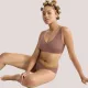  Sloggi ZERO Feel 2.0 Bralette Γυναικείο εφηβικό Μπουστάκι Marron Σκούρο ρόζ 10217728.1141/Η2