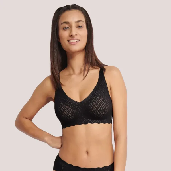 Sloggi ZERO Feel  Bliss Soft bra Γυναικείο  Μπουστάκι black  10219688.0004/04
