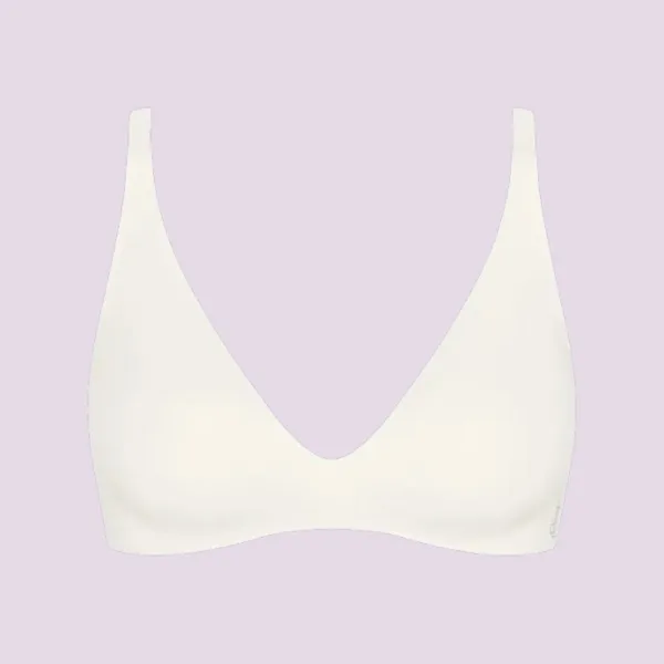  Sloggi ZERO Feel Invisible Bralette The Up Γυναικείο Αθλητικό Μπουστάκι Λευκό 10226701-00GZ