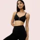 Triumph Triaction Fitness Μαύρο Αθλητικό Σουτιέν με κούμπωμα μπροστά 10005020-0004