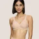 Triumph Cotton Classic Stretch Σουτιέν Κλασικό χωρίς Μπανέλα Μπεζ 10186008