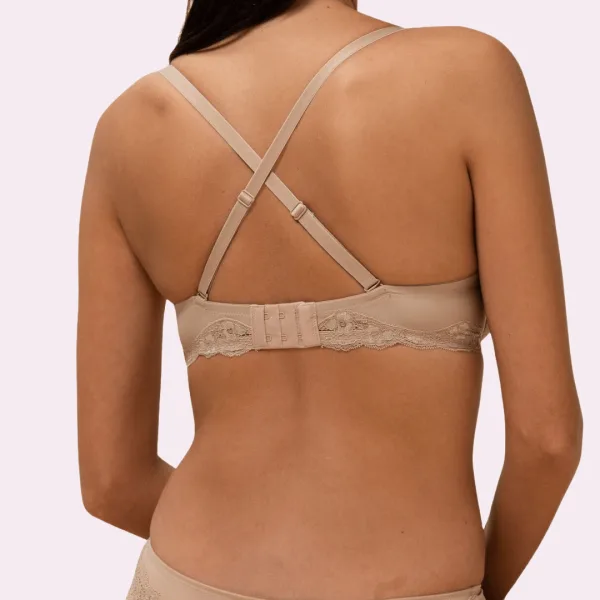 Triumph Lovely Micro WHUM Γυναικείο Μπέζ σουτιέν Push Up με λεπτομέρειες δαντέλας 10186624-6106 Beige Triumph Lovely Micro WHUM Γυναικείο Μπέζ σουτιέν Push Up με λεπτομέρειες δαντέλας 10186624-6106 Beige