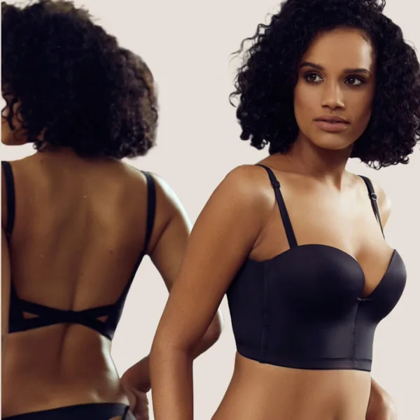 Wonderbra Γυναικείο Σουτιέν Μπούστο Xωρίς Πλάτη με Ενίσχυση Μαύρο Ultimate Backless Push-Up W08KZ Wonderbra Γυναικείο Σουτιέν Μπούστο Xωρίς Πλάτη με Ενίσχυση Μαύρο Ultimate Backless Push-Up W08KZ