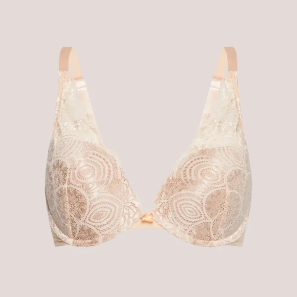 Wonderbra Ultimate Sexy με δαντέλα Σουτιέν και Βαθύ ντεκολτέ Μπεζ W0BHP