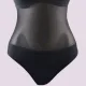 Rock Club Swimsuit Γυναικείο Ολόσωμο  Μαγιό μαύρο διαφάνεια BP4023