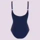 Self Luxury Swimwear Γυναικείο Ολόσωμο μαγιό με επένδυση για μεγάλος στήθος Plus sizes Μπλέ Floral Saint Tropez S8030V3TR1
