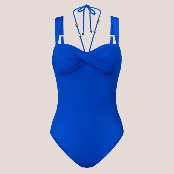 Triumph Γυναικείο Ολόσωμο Twist OPD 01 μπλέ ρουά Strappless για μεγάλο στήθος 10226488 7446/Z8