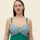 Ysabel Mora Γυναικείο Ολόσωμο Μαγιό Lycra Floral C cup & πράσινο σμαραγδί κανονικό κόψιμο με ρυθμιζόμενες τιράντες Swimwear Summer Collection 83077 Ysabel Mora Γυναικείο Ολόσωμο Μαγιό Lycra Floral C cup & πράσινο σμαραγδί κανονικό κόψιμο με ρυθμιζόμενες τιράντες Swimwear Summer Collection 83077