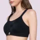 Luna Γυναικείο Μαύρο Flex Pro sporty Σουτιέν μπουστάκι αμπάνελο D cup με ενίσχυση 5301 ιδανικό για γυμναστική