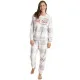 Muydemi Γυναικεία Ζεστή Fleece Πιτζάμα Γκρί καρό regular fit 250300 Grey Muydemi Γυναικεία Ζεστή Fleece Πιτζάμα Γκρί καρό regular fit 250300 Grey