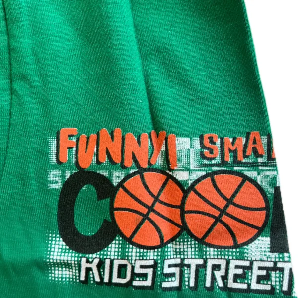 Berrak Hipster Παιδικό Βαμβακερό & Modal Μποξεράκι για αγόρια Πράσινο χρώμα με  σχέδιo Basket 1575 