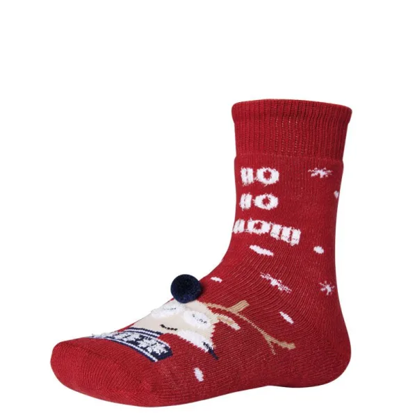 Ysabel Mora Christmas Παιδικές Χριστουγεννιάτικες Κάλτσοπαντόφλες - Κόκκινο 32272