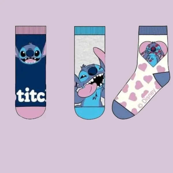 Disney Lilo & Stitch Παιδικές Κάλτσες Βαμβακερές Πακέτο 3 ζευγαριών Γαλάζιο HW0694 Disney Lilo & Stitch Παιδικές Κάλτσες Βαμβακερές Πακέτο 3 ζευγαριών Γαλάζιο HW0694