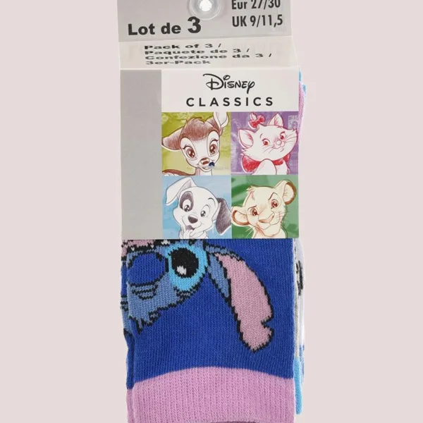 Disney Lilo & Stitch Παιδικές Κάλτσες Βαμβακερές Πακέτο 3 ζευγαριών Γαλάζιο HW0694 Disney Lilo & Stitch Παιδικές Κάλτσες Βαμβακερές Πακέτο 3 ζευγαριών Γαλάζιο HW0694