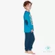 Muydemi Sleepwear Βαμβακερή Παιδική-Εφηβική Πιτζάμα για Αγόρια Μπλέ 730108